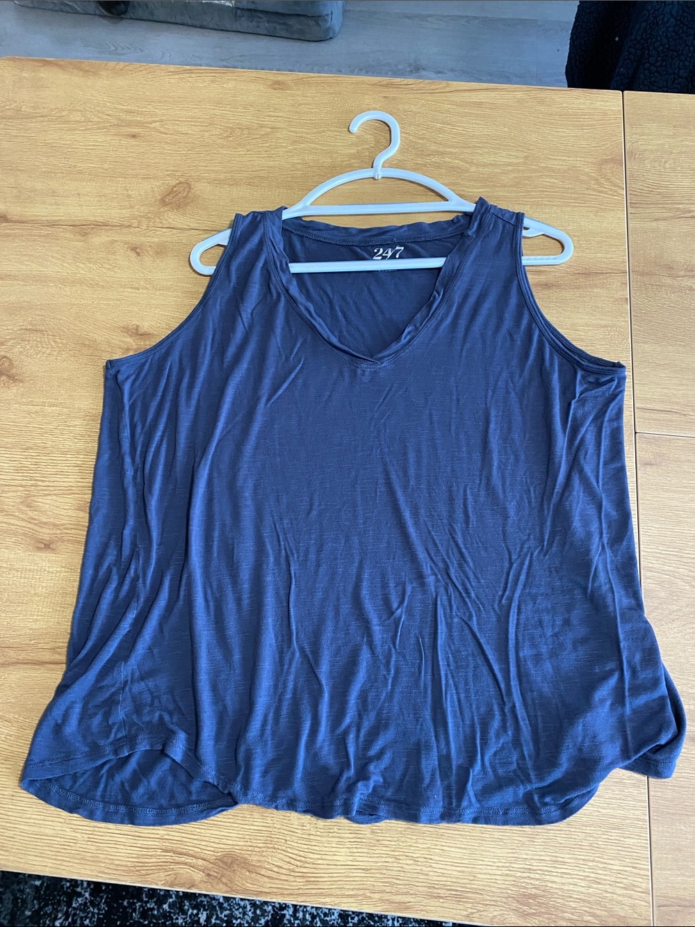 Maurices Slate Blue V-Neck Tank Top